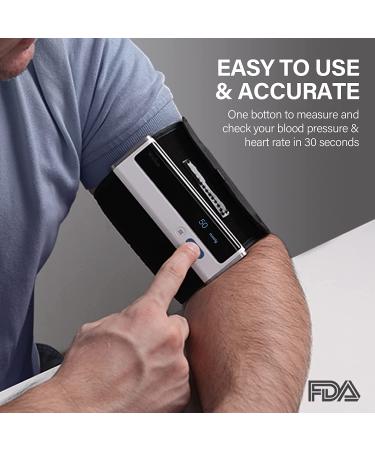 Wellue BP2A Smart Blood Pressure Monitor - Wireless Upper Arm Cuff with Bluetooth Connectivity - Buy Online on GoSupps.com