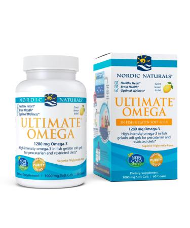 Nordic Naturals Ultimate Omega Lemon 1000 mg 60 Soft Gels