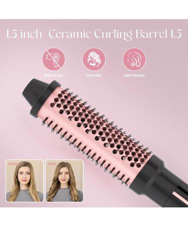 Curling Iron Set - Instant Heat Ceramic Curling Wand & Brush Dual Voltage Includes Glove & Clips | Shop Now - Buy Online on GoSupps.com