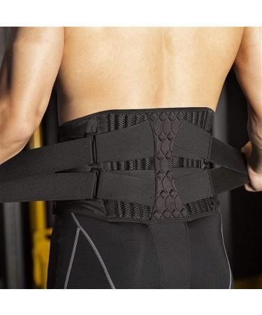 Strong Lumbar Support Belt For Men And Women Lower Back Brace Decompression Girdles Waist Posture Corrector Adjustable For Pain Relief lofty ambition A XL/X - Buy Online on GoSupps.com