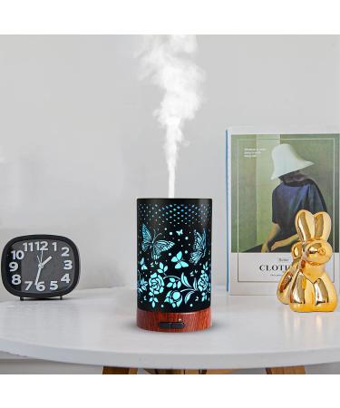 Ultrasonic Cool Mist Aromatherapy Diffuser | 7 Lighting Modes | Waterless Auto Shut-Off | Butterfly Design - Buy Online on GoSupps.com