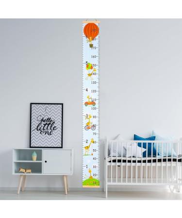 MHJY Height Chart for Kids Height Measure Wall Chart Child Growth Chart Wooden Ruler 7.9'' x 79'' Canvas Height Measurement Hanging Wall Decor for Baby Girls Boys Toddler Bedroom Nursery Cartoon Giraffe - Buy Online on GoSupps.com