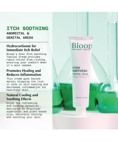 Buy Bloop Anorectal Itch Soothing Cream with Hydrocortisone & Oils | Max Strength Rapid Relief | 1oz - International Shipping - Buy Online on GoSupps.com