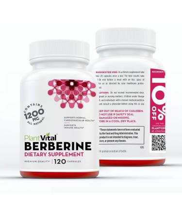 Plantvital Bundle Power Duo: Berberine 500mg-120 Capsules for Immunity & Cardio Health and D Mannose with Cranberry 1000mg-120 Capsules for Urinary Tract Support -Vegan Non-GMO. - Buy Online on GoSupps.com