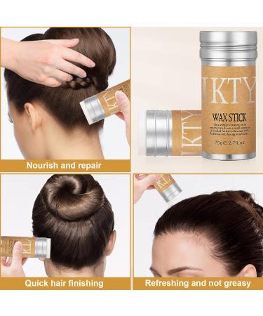 Hicream Hair Wax Stick - 2PCS x 2.7 Oz Flyaway Hair Tamer for Smoothing & Frizz Control - Buy Online on GoSupps.com