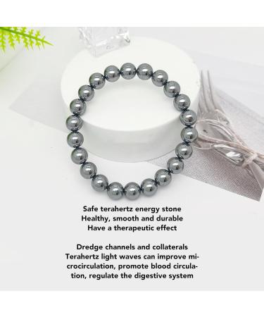 8 mm Terahertz Bracelet - Elastic Energy Bracelet for Men & Women | Fatigue Relief & Inflammation Reduction - Buy Online on GoSupps.com