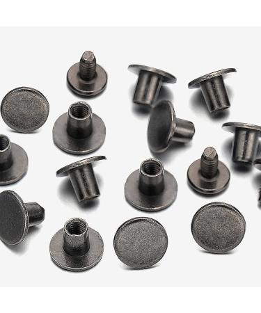 YORANYO 100 Gun Metal Chicago Screws Set for Leather Crafting - 25/64 Inch - Buy Online on GoSupps.com