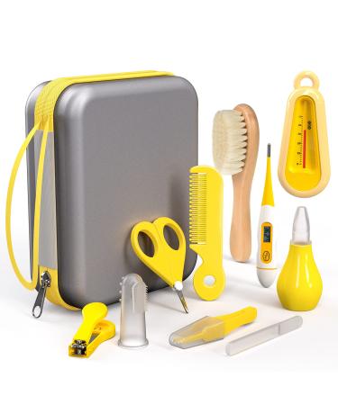Baby Healthcare and Grooming Kit & Newborn Baby Care Accessories  Keep Clean Set 10 in 1 with Soft Hair Brush Comb Nail Clipper Nasal Aspirator etc for Nursery Newborn Infant Toddlers Girls Boys - Buy Online on GoSupps.com