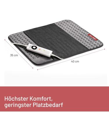 Imetec IntelliSense Comfort Heating Pillow | Multi-Purpose Electric Cushion for Back & Stomach | Hypoallergenic Fast Heating 5 Temperatures Washable | 40x35 cm - Buy Online on GoSupps.com