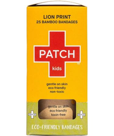 Patch Kids Bamboo Adhesive Bandages - Lion Design - 25 Count - Buy Online on GoSupps.com