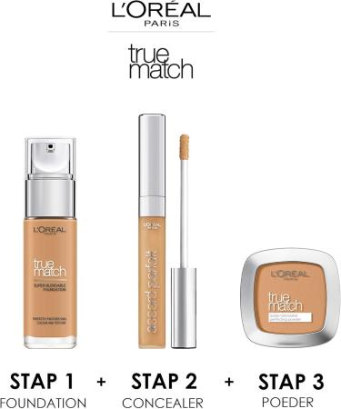 L'Or al Paris Perfect Match Complexion Deckendes Make Up Perfect Fusion with Skin Tone & 24h Moisture - Buy Online on GoSupps.com