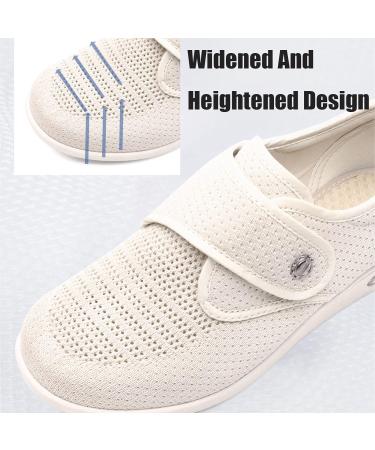 Diabetic Shoes for Women with Neuropathy Edema - Extra Wide Widths Walking Shoe | Velcro Easy On/Off | Lightweight Non-Slip Mesh Breathable (Color: B, Size: W7/M6.5) - Buy Online on GoSupps.com