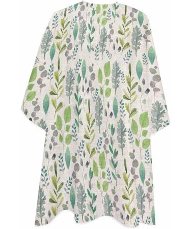 Autumn Leaves Barber Cape | Vintage Eucalyptus Hair Cutting Cape for Women Men & Kids | Adjustable 55x63 Inch Salon Accessories - Buy Online on GoSupps.com