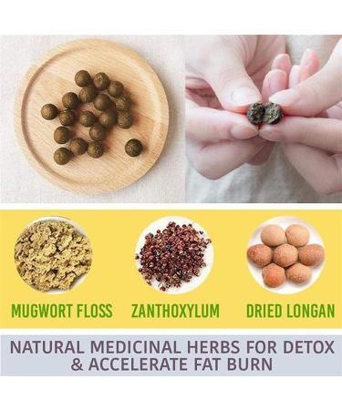 Qclowni 3060 Pcs Mugwort Navel Sticker Herbal Slimming Belly Pellet Natural Herbal Chinese Medicine Abdominal Sticker for Women and Men 60 Pcs - Buy Online on GoSupps.com