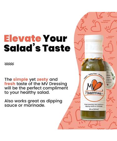 MV The Dressing - Balsamic Vinaigrette Salad Dressing & Marinade - 8 fl. oz. (1 Pack) - Gluten-Free, Dairy-Free, Vegan - Buy Online on GoSupps.com
