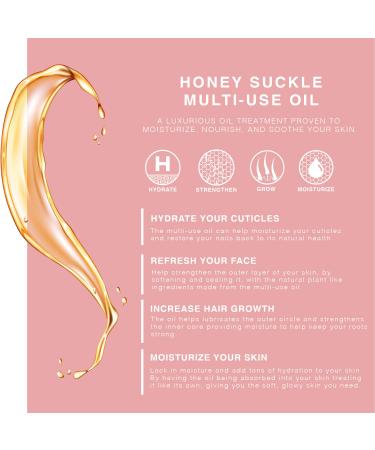 Provence Beauty Honey Suckle Jasmine Multi-Use Oil - 4 Fl Oz | Face, Body & Hair Hydration - Apricot Oil, Coconut Oil & Vitamin E - Buy Online on GoSupps.com
