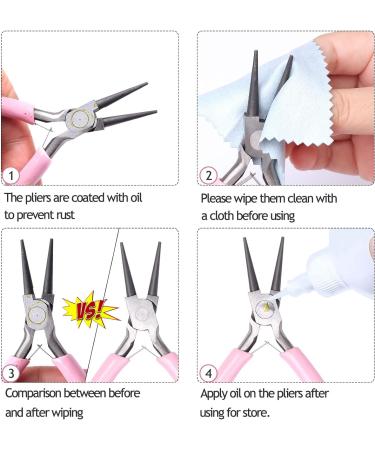 SONGIN Jewelry Pliers Set - 3 Pack Needle Nose, Round Nose, Wire Cutters - for Jewelry Making, Repair, Wire Wrapping, Beading - Buy Online on GoSupps.com