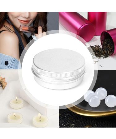 Pack of 30 Round Metal Lip Balm Tins with Screw Caps (1) - Buy Online on GoSupps.com