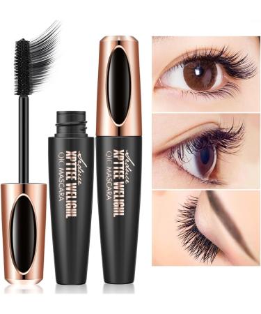 Makeup Volumizing Mascara Waterproof Dense Slender Curly Silicone Brush Head 4D Mascara (Size : A) - Buy Online on GoSupps.com