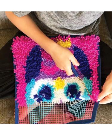 LatchKits Mini-Rug Sewing Kit - Owl Classic Latch Hook Craft Kit - Buy Online on GoSupps.com