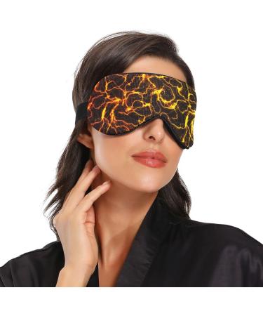 Marble Gold Texture Sleep Mask - Light Blocking Eye Mask for Comfortable Sleep Travel & Naps | Adjustable Soft Blindfold for Men & Women - Buy Online on GoSupps.com