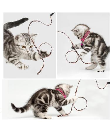 cobee Cat Wand Toys Cat Interactive Wand Toys Leopard Print Cat Wand String Kitten Ribbon Stick Toy Interactive Cat Toys Cat Wands for Cat Kitten Training Exerciser(5 Pieces 30cm) - Buy Online on GoSupps.com