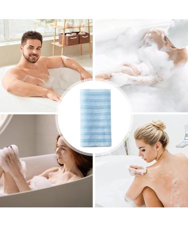 Exfoliant pour le corps deux serviettes en tissu exfoliant pour le corps | Serviette de douche s re et douce pour chambres voyages voyages d'affaires maison Bleu (Blue Stripes) - Buy Online on GoSupps.com