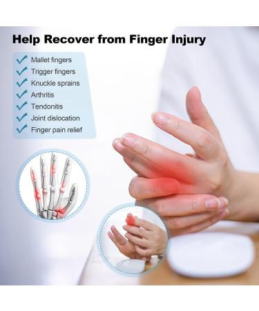 Thumb Finger Splints - 5pcs Stabilizer Brace & Sleeves for Arthritis & Broken Finger Support - Buy Online on GoSupps.com
