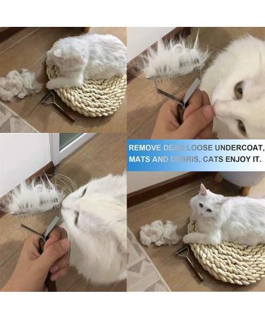 Coat King Dog Dematting Comb Pet Grooming Tool Undercoat Rake Removes Loose Undercoat Knots Mats and Tangled Hair for cats and dogs Stainless Steel with Wooden Handle (Large) - Buy Online on GoSupps.com