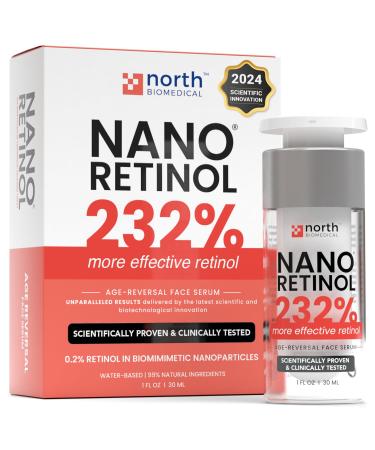 NANORETINOL the Retinol Serum 232% more Effective than Ordinary Retinol - Encapsulated Nano Retinol Serum for Face & Eyes - Anti-Aging & Dark Spots Remover/Corrector - Less Irritating than Tretinoin