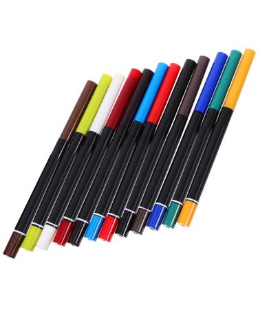 VICASKY Lot de 12 crayons de couleur pour sourcils fard paupi res et eye-liner crayons de maquillage tanches parfaits pour une utilisation quotidienne