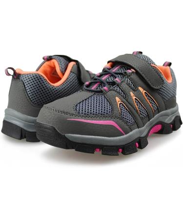 Hawkwell Kids Outdoor Hiking Shoe - Little Kid Size 1 - Grey/Orange - Buy Online on GoSupps.com