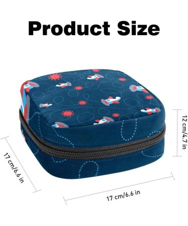 Buy Women's Bonds Storage Pockets Stillpad Holder - Blue Pattern Portable Period Kit Bag for Women & Girls - Buy Online on GoSupps.com