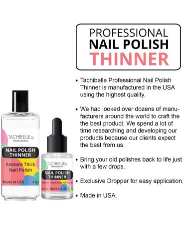 Tachibelle Nail Polish Thinner - Revive Old Polishes - Refill Kit 4 oz & 0.5 oz - Buy Online on GoSupps.com