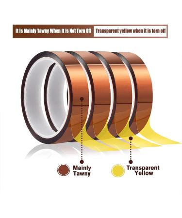 MEBMIK 4 Rolls 20mm x33m (108ft) High Temperature Heat Resistant Tape Heat Transfer Tape for Heat Sublimation Press No Residue and Heat Transfer Vinyl - Buy Online on GoSupps.com