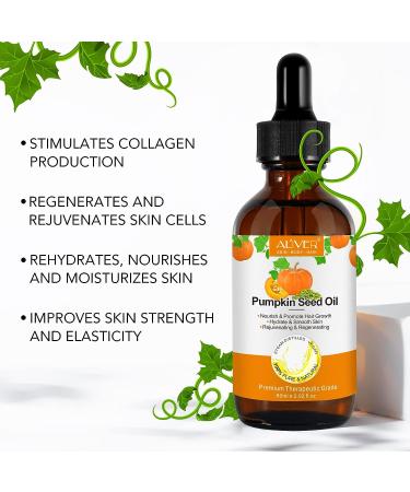 Pumpkin Seed Oil Duo: Hair Growth, Skin Care, Nail Nourishment, Scalp Relief, Blood Circulation, Moisturizer, Lash Serum - 2 Bottles - Buy Online on GoSupps.com
