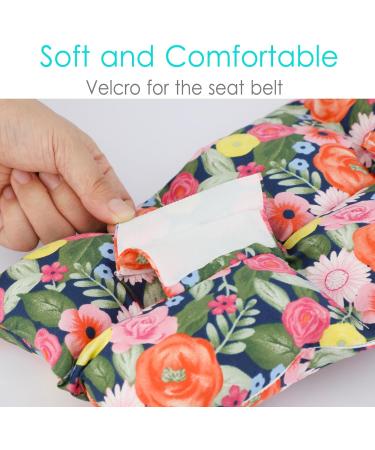Cozy Seat Belt Pillow for Peritoneal Dialysis & Post-Surgery Comfort | Stoma Catheter G-Tube Protection | Cute Flower Design - Buy Online on GoSupps.com