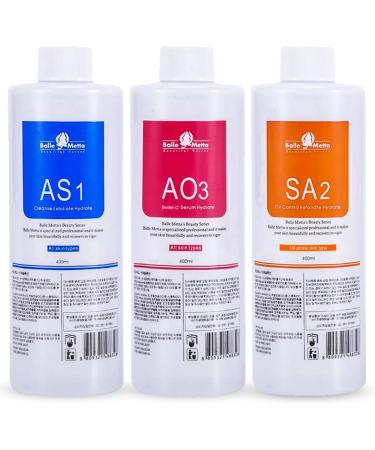 Aqua Peeling Solution AS1 SA2 AO3 Soins de la peau du visage S rum facial Liquide de nettoyage Pour machine peler Facial Fournitures d'esth tique (400ml/3bottle)