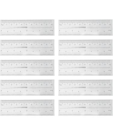 10PCS Nail Measuring Tool Transparent PVC Soft Ruler for Accurate Nail Measurement - Buy Online on GoSupps.com