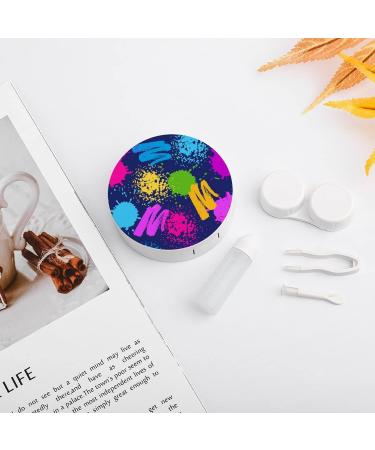 Buy Bagea-Ka Funny Paint Drop Splatter Colorful Contact Lens Case Kit - Eye Care Holder with Mirror Tweezers & Solution for Travel & Home | International Shipping - Buy Online on GoSupps.com