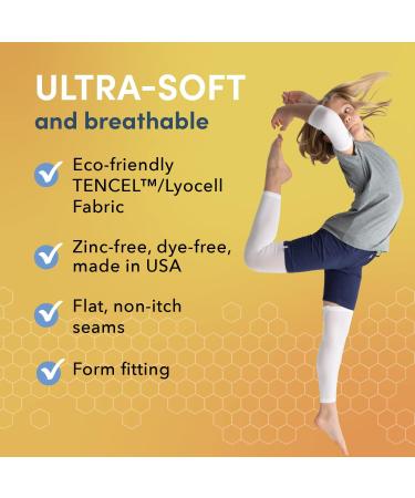 Eczema Clothing for Kids | Eco-Friendly Arm & Leg Sleeves | Itch Relief for Girls & Boys (Medium 7-9 - Buy Online on GoSupps.com