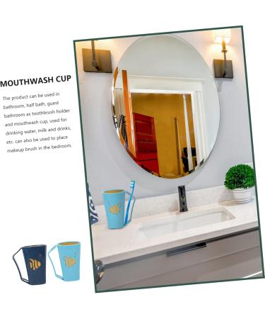 STOBAZA 6 Pcs Kids Toothbrush Cup Holder Set - Unbreakable Cartoon Mouthwash Cups for Bathroom - Lightweight Toothpaste Tumblers in Assorted Colors - Buy Online on GoSupps.com