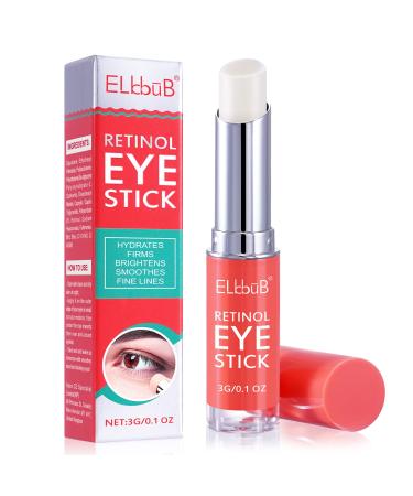 ELBBUB Retinol Eye Stick - Anti Wrinkle Eye Cream for Puffy Eyes Dark Circles Eye Bags Crows Feet Wrinkles Reduces Wrinkles Saggy Skin Puffy Eyes