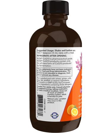 Now Foods Liquid CoQ10 4 fl oz - High-Quality Coenzyme Q10 for Energy & Heart Health - Buy Online on GoSupps.com