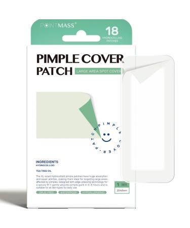 Large Pimple Patches for Face and Body Hydrocolloid Acne Patches for Big Zit Breakouts and Blemish Acne Spot Treatment w/Tea Tree Oil for Chin Nose Forehead Body Back Neck & Chest