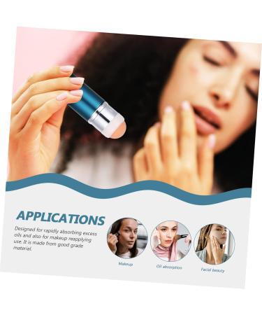WOONEKY Volcanic Stone Oil-absorbing Ball Oil Roller Face Roller Oil Blotting Roller Face Oil Powder Puff 8.30X2.30X2.30CM Blue - Buy Online on GoSupps.com