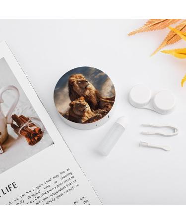 Portable Travel Contact Lens Case - Two Lions Storage Box for Contacts - Buy Now - Buy Online on GoSupps.com