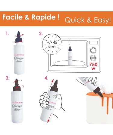 ScrapCooking Drip Cake Glaze Orange 130g | Quick-Drying Decoration for Cakes Pies & Donuts - Perfect for Birthdays & Halloween - Buy Online on GoSupps.com