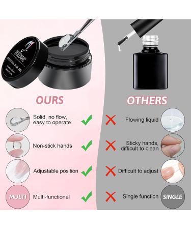 Solid Nail Gel Glue 15g UV Curing Required Solid Nail Gel Glue for Acrylic Nail Tips for Nails in - Buy Online on GoSupps.com
