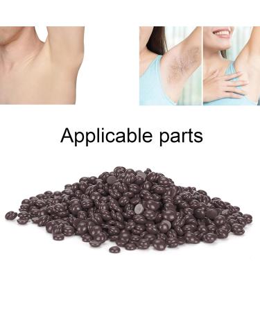 500g Hard Wax Beans for Hair Removal - Premium Solid Wax Beads for Men & Women (Brown) - Ideal for Smooth Skin | International Shipping Available - Buy Online on GoSupps.com